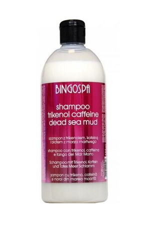 szampon przeciwłupieżowy z kofeiną i błotem z morza martwego bingospa