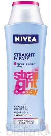 nivea szampon prostujący włosy straight & gloss