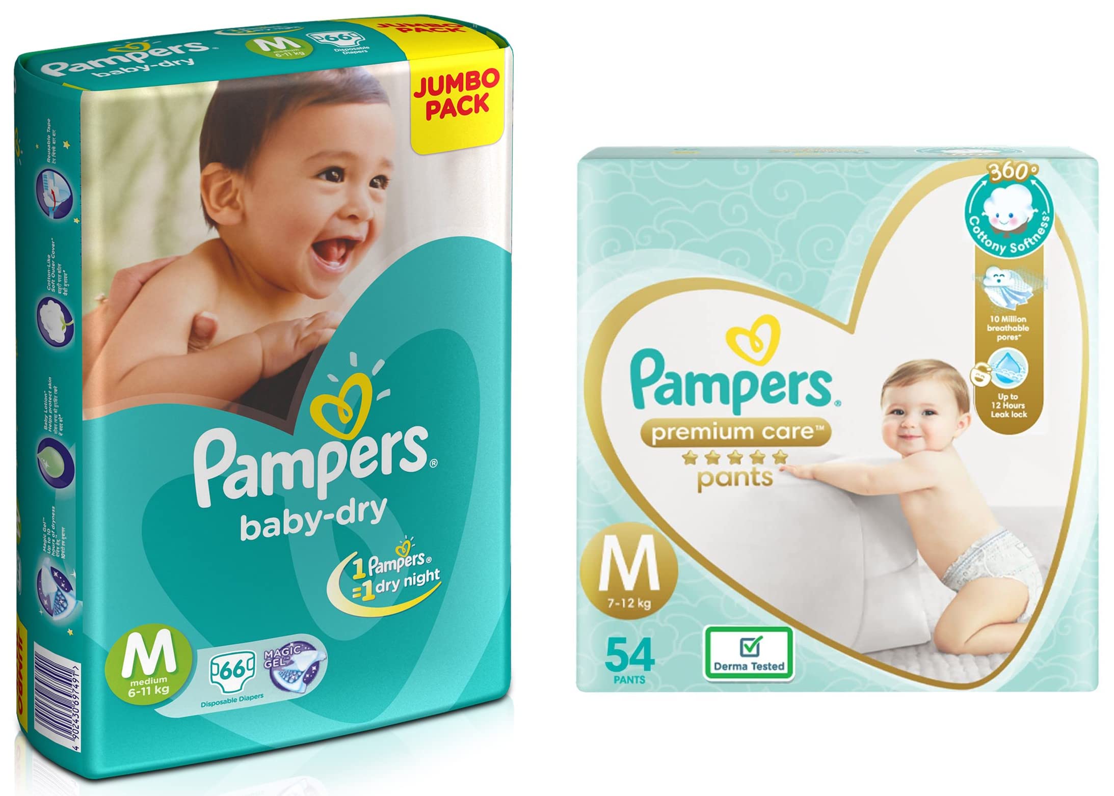 pampers premium care baby dry