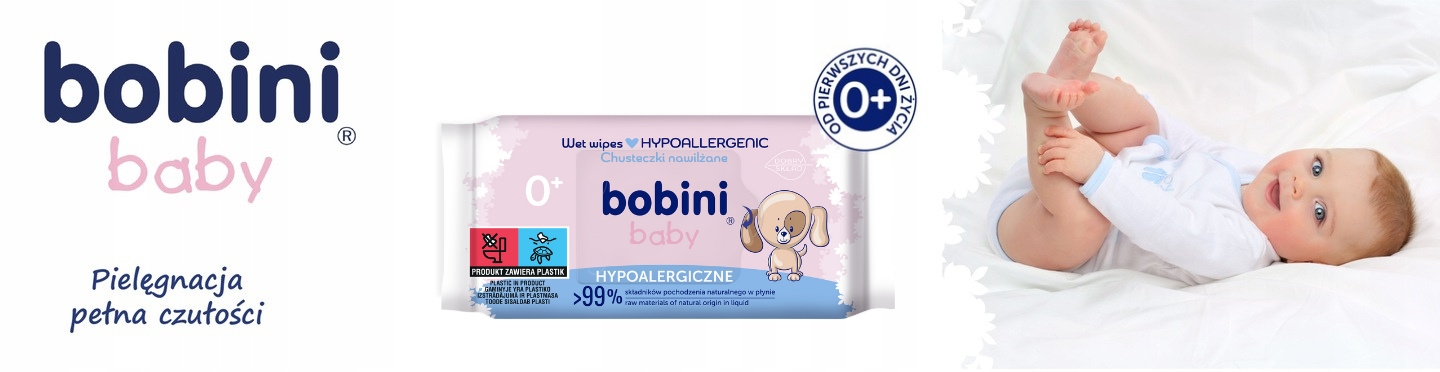bobini baby hypoalergiczne chusteczki nawilżane dla niemowląt 60szt gdzie kupie
