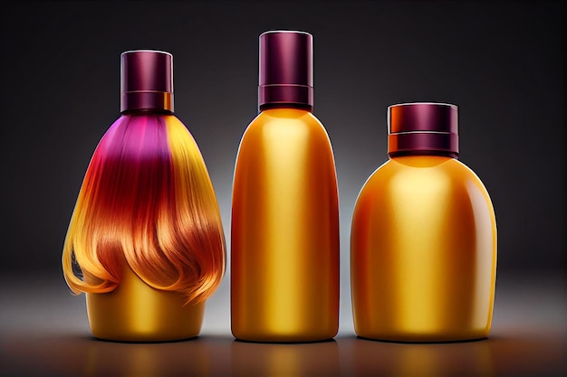 szampon w złotej butelce