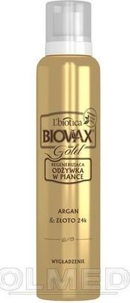 biovax gold odżywka w piance do włosów po keratyni