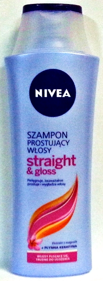 nivea szampon prostujący włosy straight & gloss